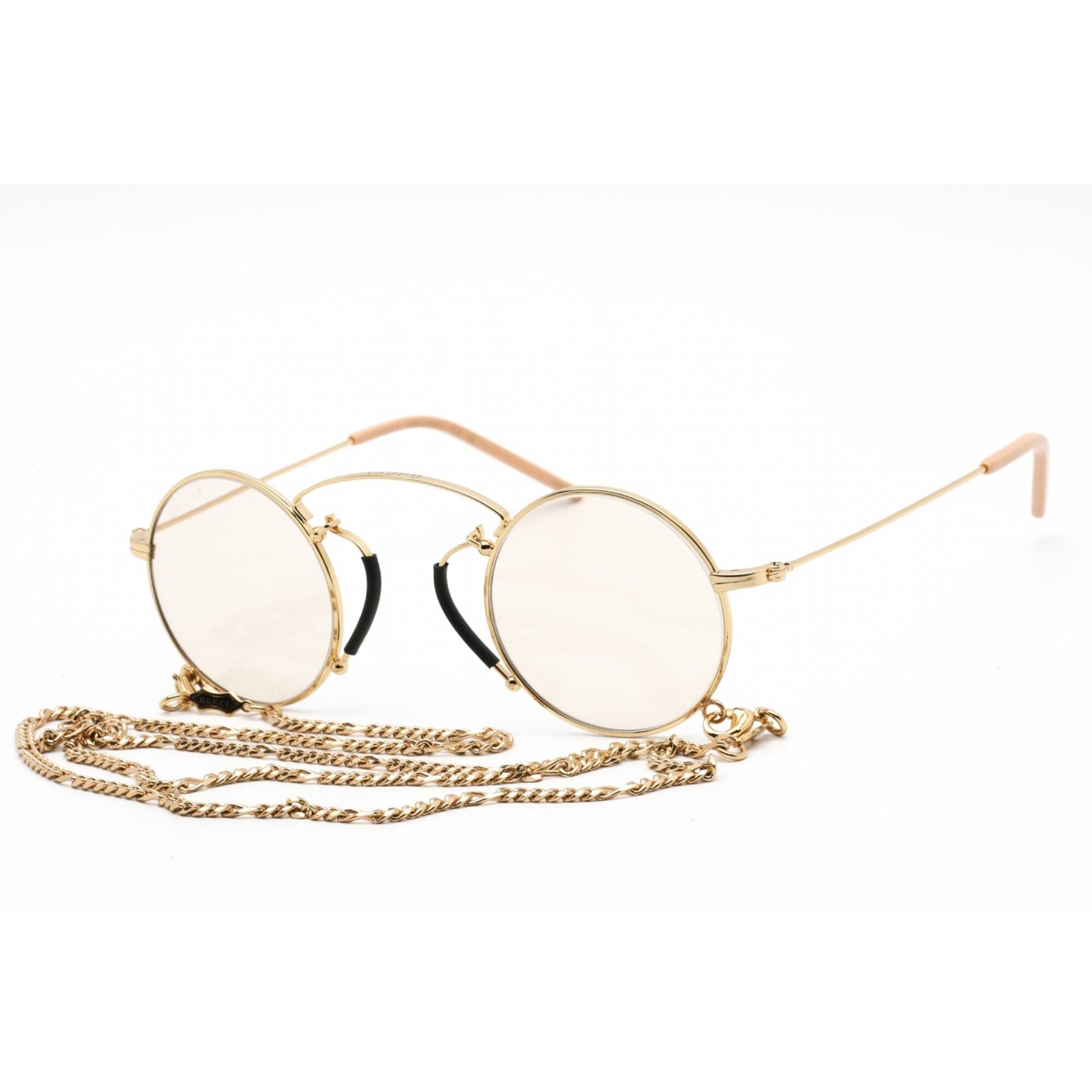 Gucci Round-Frame Metal Sunglasses Gold Womens Gucci GG1649S 007 Sunglasses - US main image 4