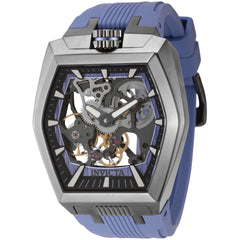 Invicta Men's Watch - Akula Mechanical Skeleton Dial Blue Silicone Strap | 44019