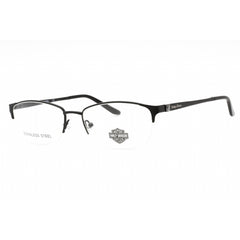 Harley Davidson Women's Eyeglasses - Matte Black Metal Half Rim Frame | HD0541 002