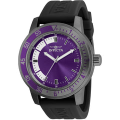 Invicta Men's Watch - Specialty Quartz Purple and White Dial Silicone Strap | 35780