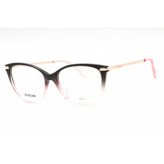 Moschino Love Women's Eyeglasses - Black Pink Plastic Cat Eye Frame | MOL572 03H2 00