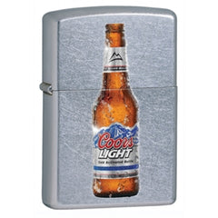 Zippo 28251 Classic Coors Light Bottle Street Chrome Windproof Lighter
