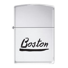 Zippo AD228 Classic Boston City Script High Polish Chrome Windproof Lighter