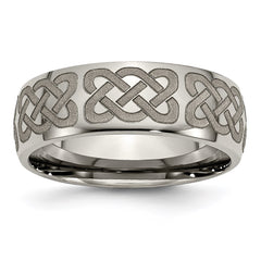 Titanium 8mm Polished Band | TB2B