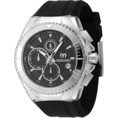 Technomarine Men's Watch - Cruise Star Chrono Black Dial Silicone Strap | TM-122024