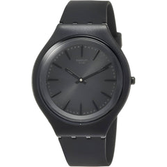 Swatch Unisex Watch - Skin Skinclass Quartz Black Dial Silicone Rubber Strap | SVUB103