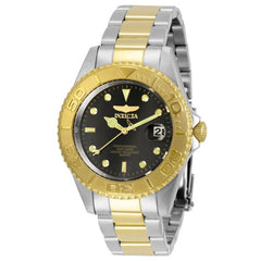 Invicta Men's Quartz Watch - Pro Diver Black Dial Two Tone Bracelet | 29941