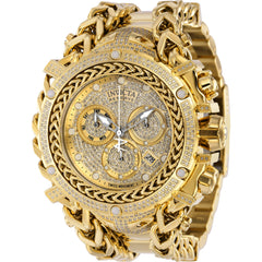 Invicta Men's Watch - Gladiator Chronograph Gold Dial Steel Bracelet Quartz | 37344