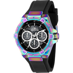 Invicta Women's Watch - Aviator Quartz Black Silicone Rubber Strap Day-Date | 37309