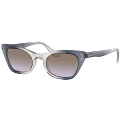 Ray Ban Unisex Sunglasses - Transparent Blue Acetate Cat Eye Frame | 0RJ9099S 71054Q