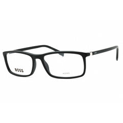 Hugo Boss Men's Eyeglasses - Grey Plastic Rectangular Full Rim | BOSS 0680/IT 0KB7 00