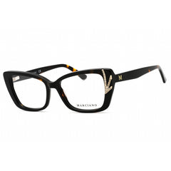 Guess By Marciano Women's Eyeglasses - Dark Havana Acetate Cat Eye Frame | GM0382 052
