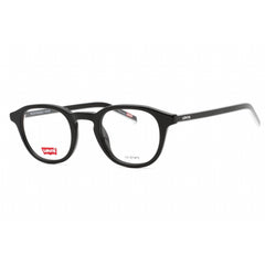 Levi's Men's Eyeglasses - Black Round Plastic Frame Clear Demo Lens | LV 1029 0807 00