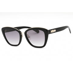 Longchamp Women's Sunglasses - Black Plastic Cat Eye Full Rim Shape Frame| LO687S 001