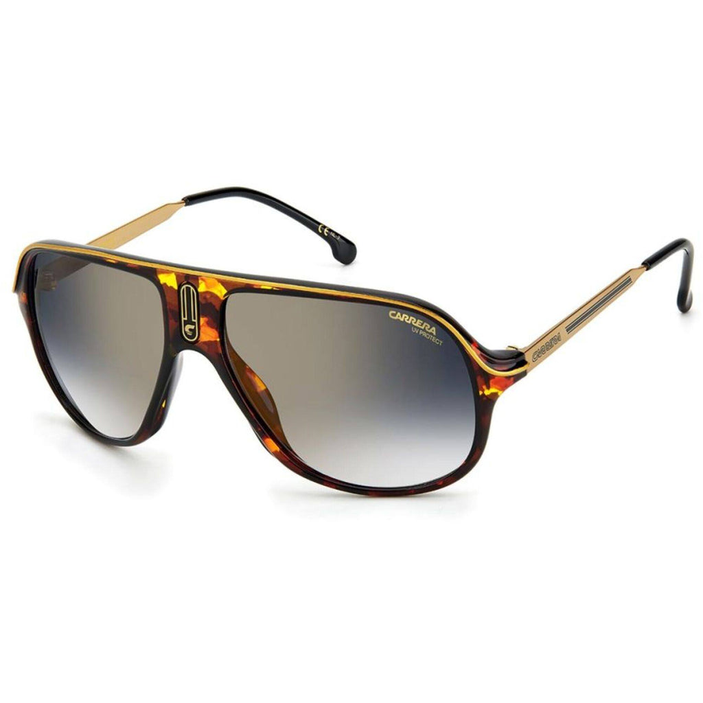 Carrera Unisex Sunglasses - Havana Plastic Frame Blue sf  display picture 1