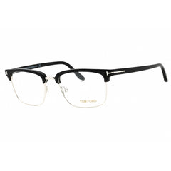 Tom Ford Men's Eyeglasses - Black Metal Square Full Rim Frame Clear Lens | FT5504 005