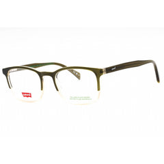 Levi's Men's Eyeglasses - Green Crystal Plastic Rectangular Frame | LV 5042 0B59 00