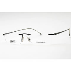 Hugo Boss Men's Eyeglasses - Matte Blue Rectangular Metal Frame | BOSS 1266/B 0FLL 00