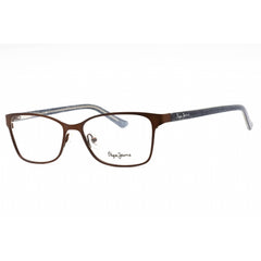 Pepe Jeans Women's Eyeglasses - Brown Metal Rectangular Full Rim Frame | PJ1220 C2
