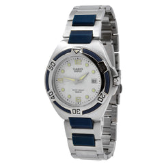Casio Stainless steel Case Silver,blue Band Watch | EF-101D-7AVEF