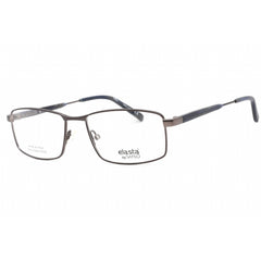 Elasta Men's Eyeglasses - Dark Grey Metal Full Rim Rectangular Frame | E 7235 0HWJ 00