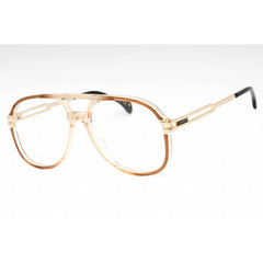 Gucci Men's Eyeglasses - Brown/Gold Plastic Aviator Full Rim Frame | GG1106O 001