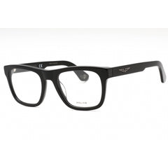 Police Men's Eyeglasses - Black Plastic Square Shape Frame Clear Lens | VPLE37N 0700