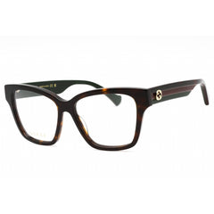 Gucci Women's Eyeglasses - Tortoise Plastic Full Rim Cat Eye Shape Frame | GG1302O 006