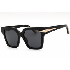Roberto Cavalli Women's Sunglasses - Shiny Black Acetate Square Frame | SRC002S 700Y