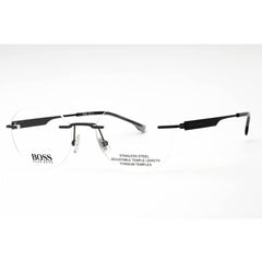 Hugo Boss Men's Eyeglasses - Matte Ruthenium Black Rimless Frame | BOSS 1265/D 0SVK 00