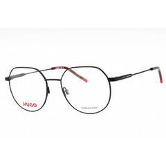 Hugo Men's Eyeglasses - Matte Black Round Frame Clear Demo Lens | HG 1179 0003 00