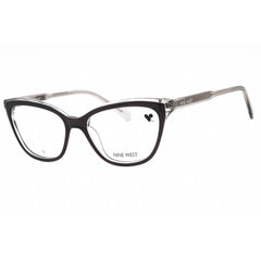 Nine West Women's Eyeglasses - Grey Smoke Laminate Acetate Cat Eye Frame | NW5219 016