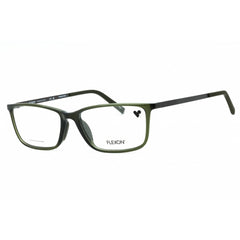 Flexon Men's Eyeglasses - Shiny Olive Rectangular Full Rim Frame | FLEXON EP8014 310