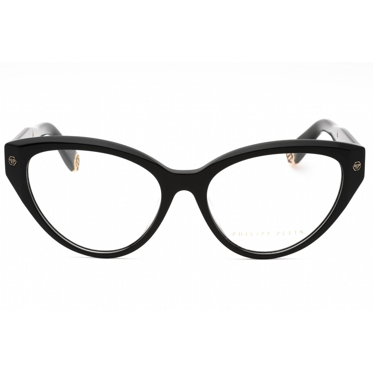 Philipp Plein VPP016M Eyeglasses Black Plastic Round Kits.com -- Philipp Plein VPP016M main image 4
