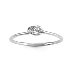 Sterling Silver Small Knot Ring - W-9857