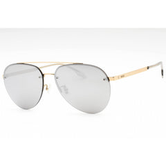 Hugo Boss Men's Sunglasses - Gold Metal Aviator Rimless Frame | BOSS 1537/F/SK 0J5G T4