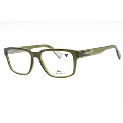 Lacoste Men's Eyeglasses - Khaki Plastic Rectangular Shape Full Rim Frame | L2927 275