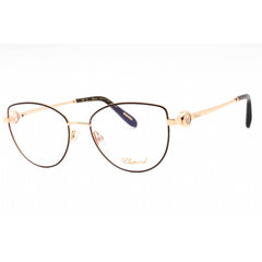 Chopard Women's Eyeglasses - Shiny Copper Gold Metal Cat Eye Frame | VCHG02S 02AM