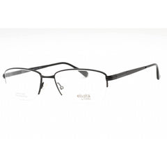 Elasta Men's Eyeglasses - Matte Black Metal Half Rim Rectangular | E 7239 0003 00