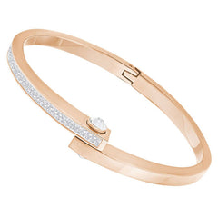 Swarovski Women's Bangle Bracelet - Get Rose Gold with Crystals | 5294951