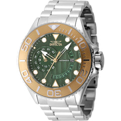 Invicta Men's Watch - Grand Diver Automatic Dark Green Dial Steel Bracelet | 47544