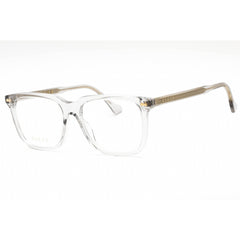 Gucci Men's Eyeglasses - Grey Plastic Square Full Rim Frame Clear Lens | GG0737O 016