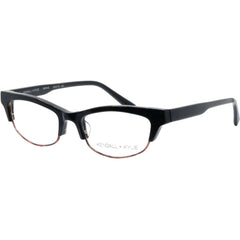 Kendall + Kylie Women's Eyeglasses - Black Acetate Frame Demo Lens | KKO170 ROWIE 1