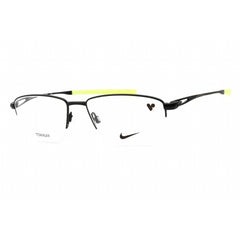 Nike Men's Eyeglasses - Satin Black Titanium Rectangular Frame | NIKE 6045 002