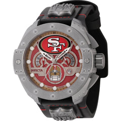 Invicta Men's Watch - NFL San Francisco 49ers Chrono Steel and Leather Strap | 45123