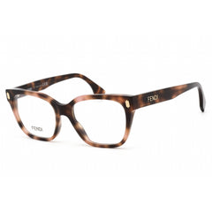 Fendi Men's Eyeglasses - Pink Havana Plastic Square Full Rim Frame | FE50055I 053