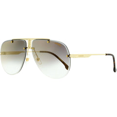 Carrera Unisex Sunglasses - Gold Grey Metal Full Rim Shape Frame | 1052/S 02F7