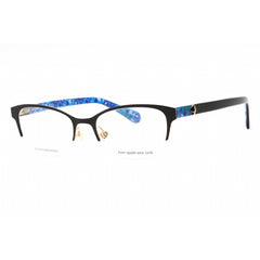 Kate Spade Women's Eyeglasses - Black Metal Oval Half Rim Frame | FERRARA 0804