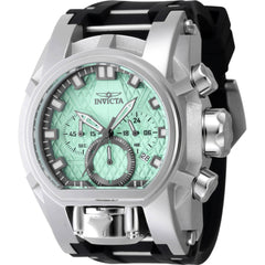 Invicta Men's Watch - Bolt Zeus Magnum Quartz Chrono Silver and Black Strap | 47530