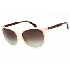 Polaroid Core Women's Sunglasses - White Cat Eye Full Rim Frame | PLD 4125/G/S 0VK6 LA
